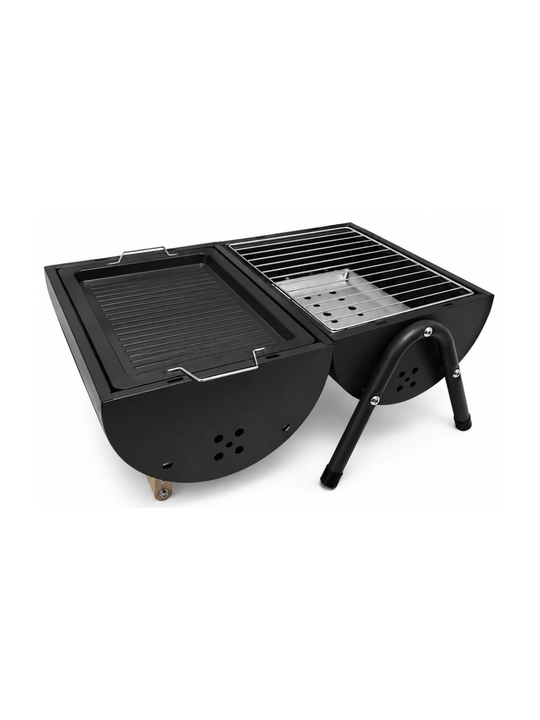 Portativ mini BBQ mangal-gril, 3xil rangda, 42sm x 37.5sm x27.5sm