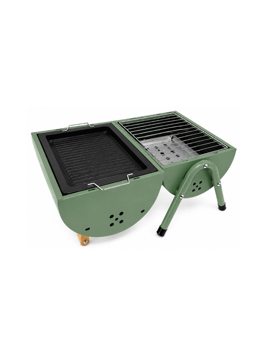 Portativ mini BBQ mangal-gril, 3xil rangda, 42sm x 37.5sm x27.5sm