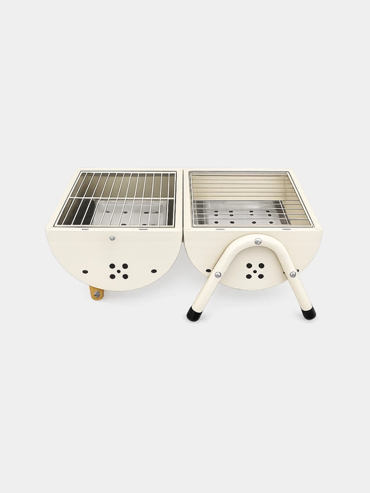 Portativ mini BBQ mangal-gril, 3xil rangda, 42sm x 37.5sm x27.5sm