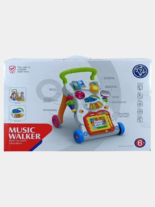 Музыкальные ходунки Huanger Music Walker с пианино и телефоном
