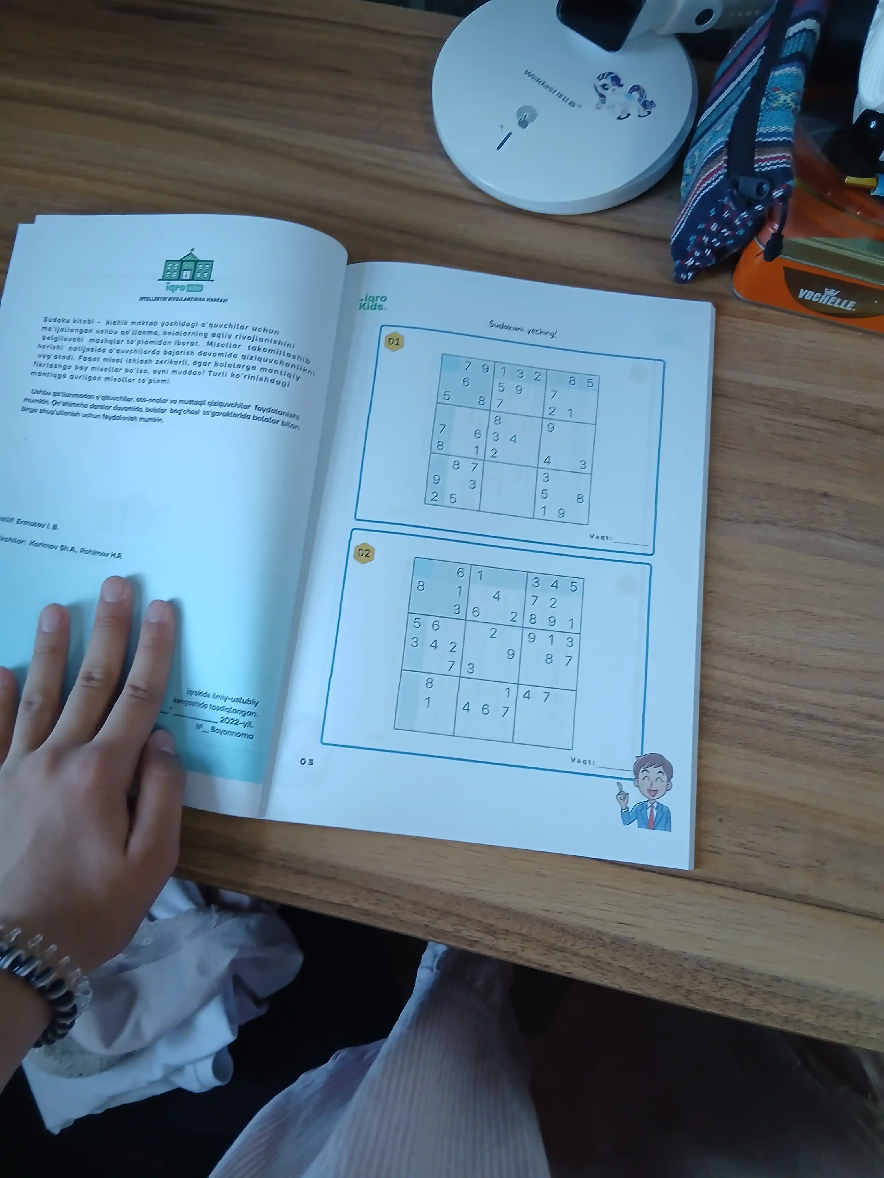 Sudoku – mantiqiy boshqotirmalar