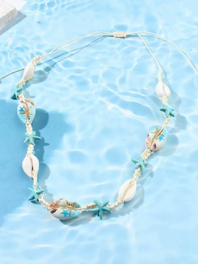 Ayollar qobiqli choker marjonlarni, o‘lchami sozlanadigan - 