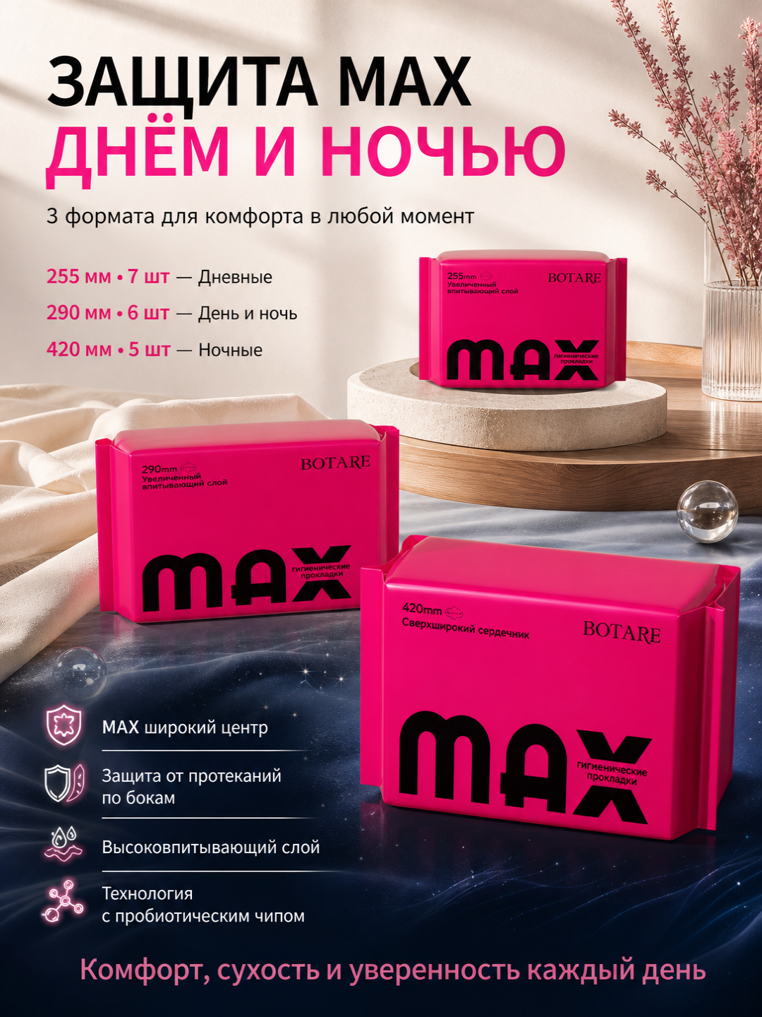 BOTARE Женские гигиенические прокладки - 