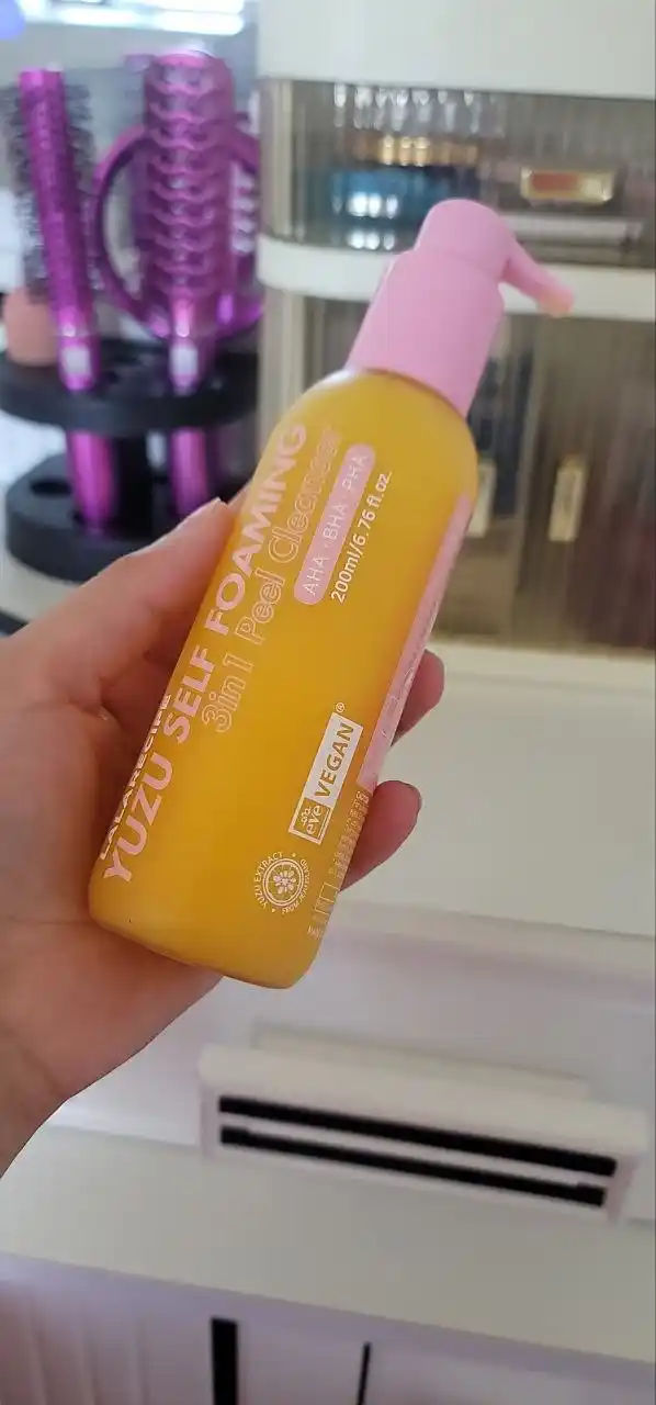 LALARICIPE пенка Yuzu Self Foaming 3 в 1 с AHA и BHA, очищающая пенка для лица, 200 мл