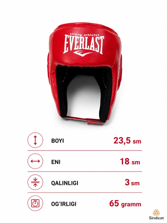 Boks, MMA va jang san’atining barcha turlari uchun shlemlar, o‘lchamlari: universal
