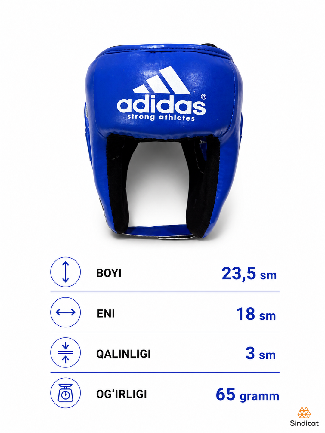 Boks, MMA va jang san’atining barcha turlari uchun shlemlar, o‘lchamlari: universal