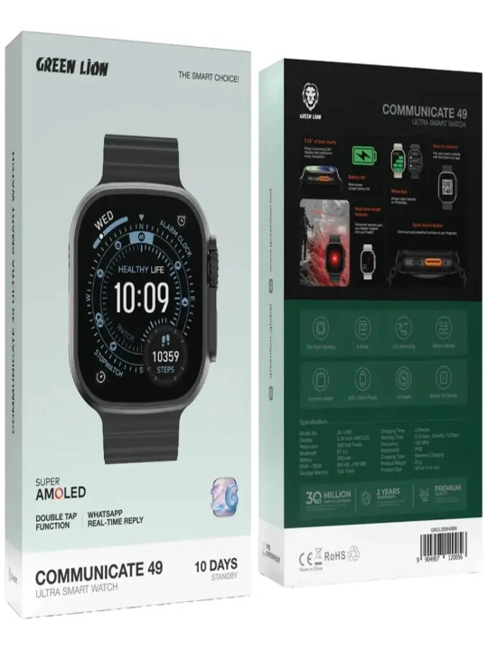 Green Lion Communicate 49 Ultra 49 mm aqlli soati