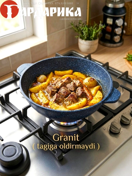 Казаны Gardarika из России, антипригарные, объём: 4 и 5 литров