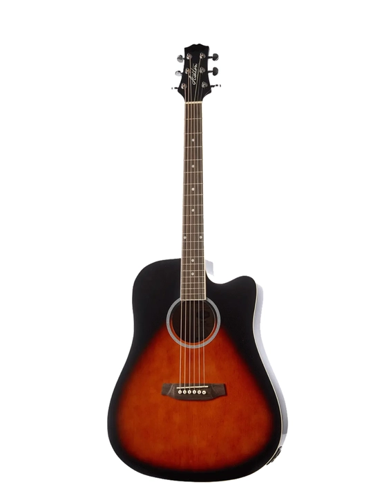 Ashton D20CEQ Elektro-Akustik Gitara NTM, TSB va BK - 