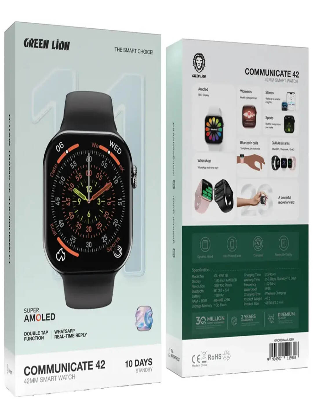Смарт-часы Green Lion Communicate 42 - 42 мм