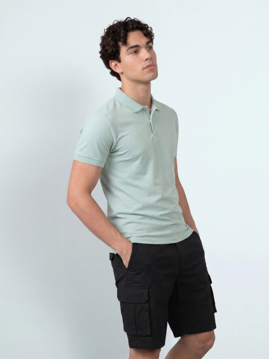 TERRA PRO Erkaklar polosi, kalta yengli SS23CA2N-17-12279