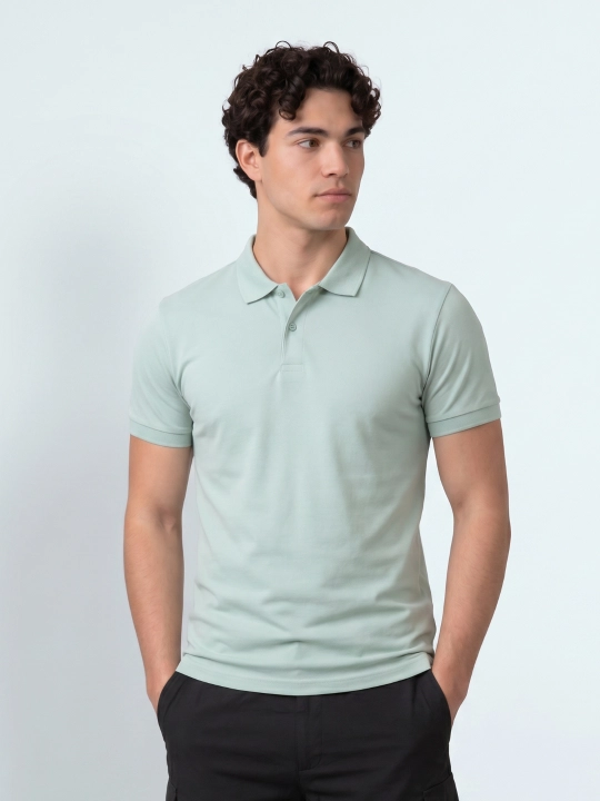 TERRA PRO Erkaklar polosi, kalta yengli SS23CA2N-17-12279