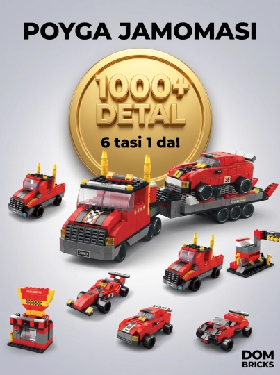 Детский конструктор 6 в 1, 1000 деталей, развивающая сборная игрушка 6+ — LEGOBOX-ЛАБАТОР-МЕНТОЛ