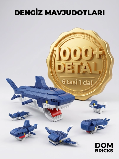 Детский конструктор 6 в 1, 1000 деталей, развивающая сборная игрушка 6+ — LEGOBOX-ЛАБАТОР-БЕЖМЕЛ