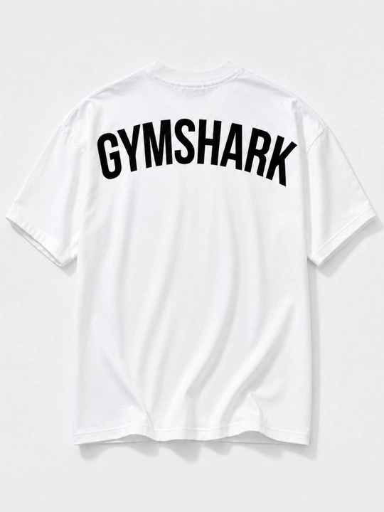 Erkaklar uchun "GYMSHARK" oversize futbolkasi - 