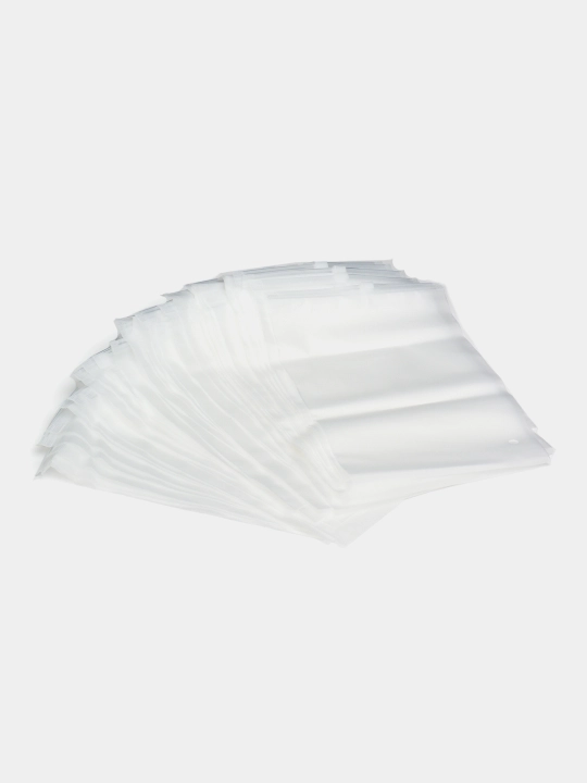 Zip Lock пакеты для упаковки, хранения аксессуаров, матовая и прозрачная стороны, 50 штук