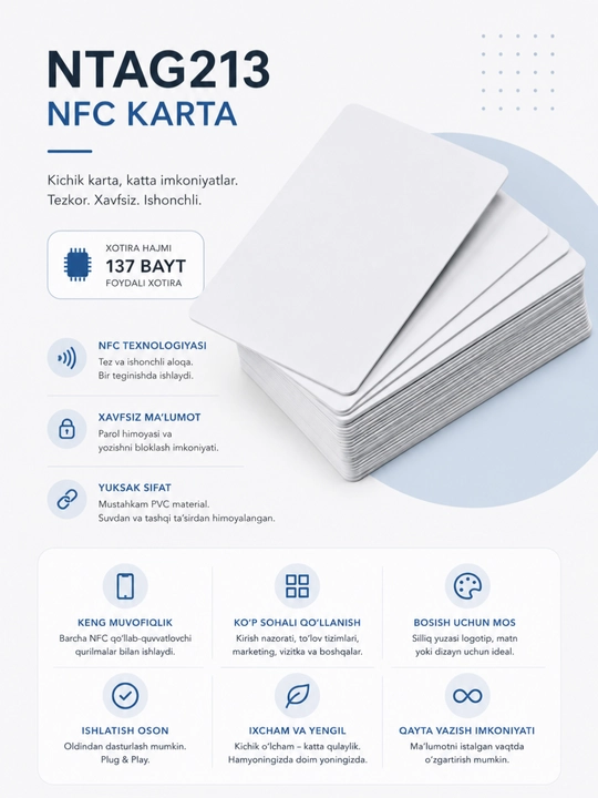 NFC карта, NTAG213-NFC CARD - 