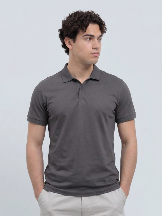 TERRA PRO Erkaklar polosi, kalta yengli SS23CA2N-17-12279