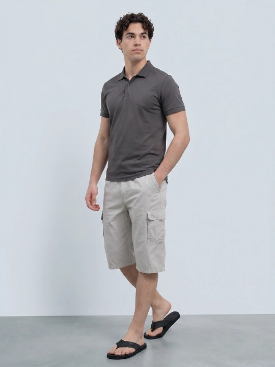 TERRA PRO Erkaklar polosi, kalta yengli SS23CA2N-17-12279