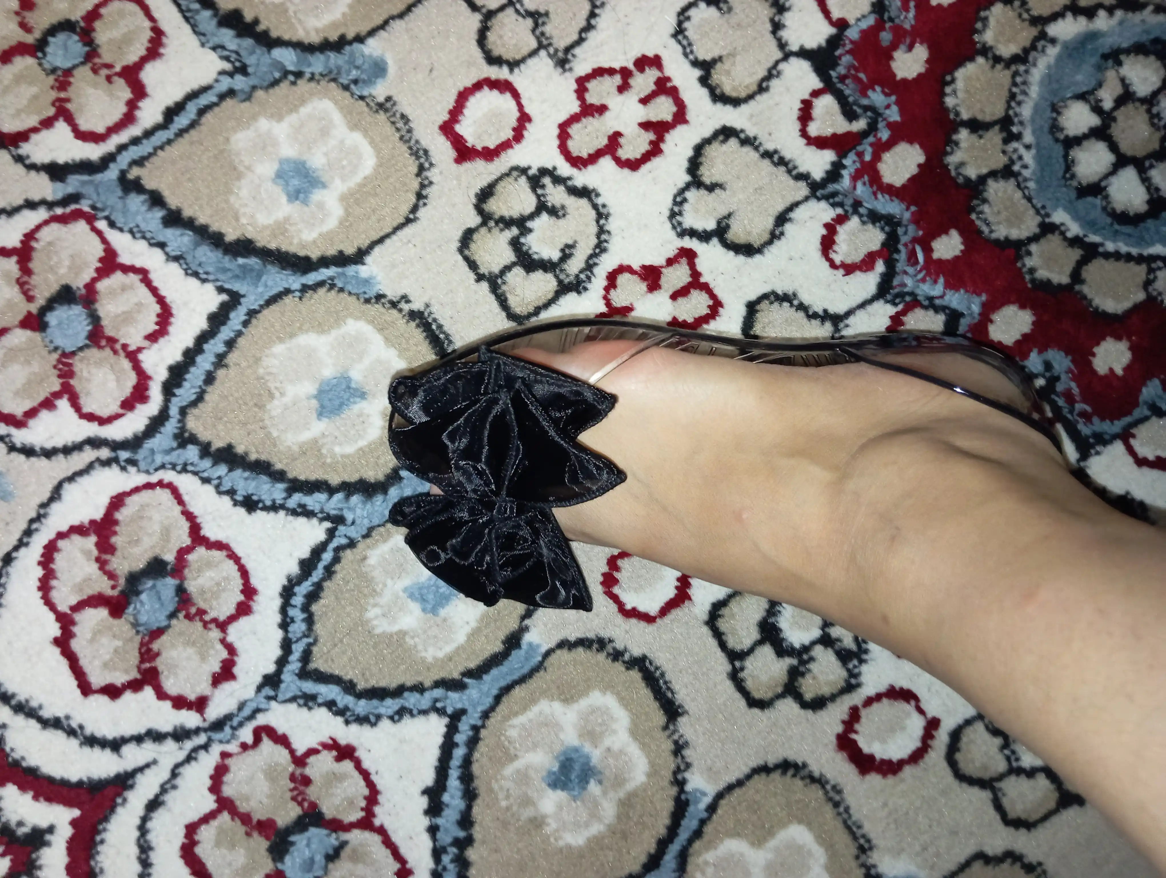Женские прозрачные балетки с бантом летние силиконовые сандалии, jelly shoes пляжная обувь