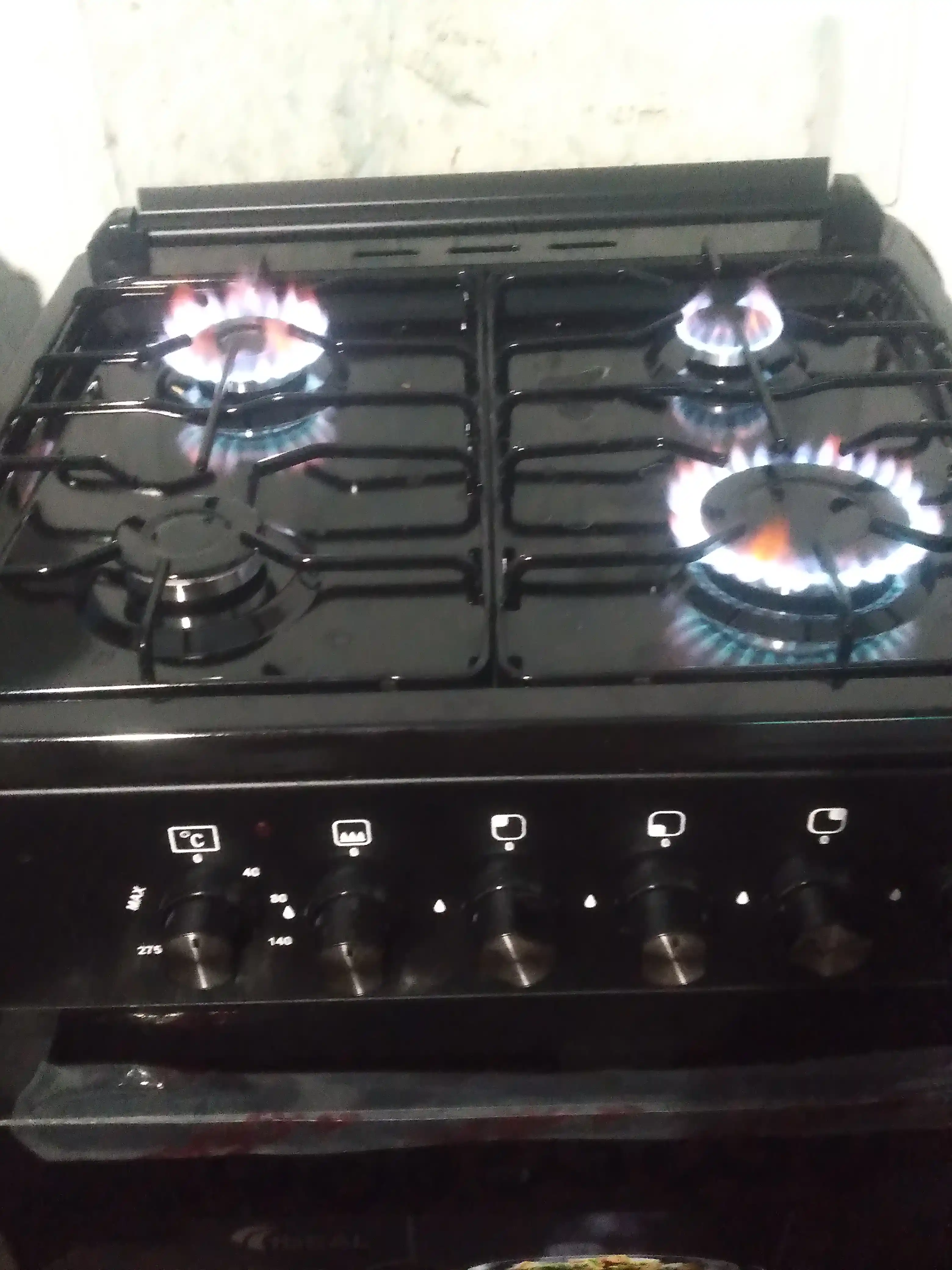 Gaz plita Ideal L110, 4 konforkali, pech hajmi 65 litr, 60 * 60