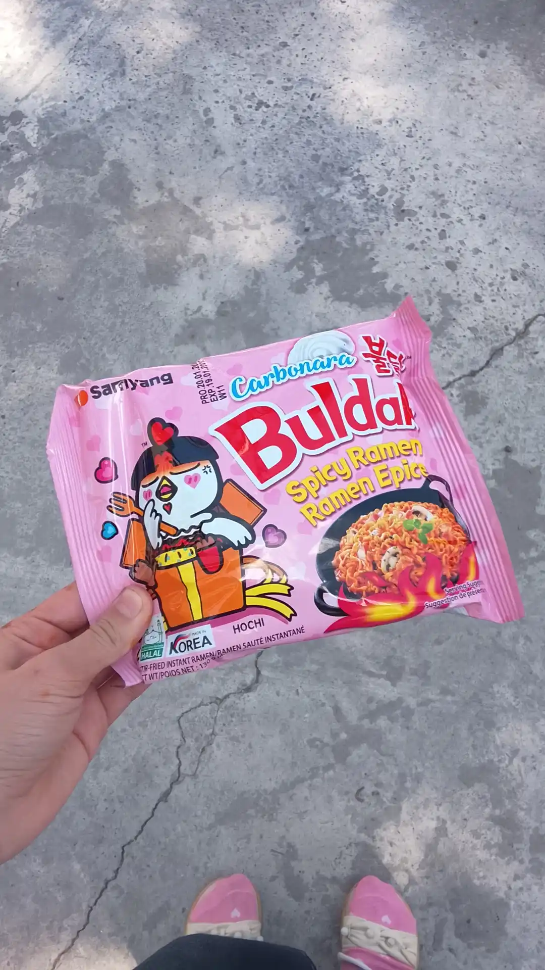 Лапша быстрого приготовления BULDAK CARBONARA HOT CHICKEN RAMEN, 140 г