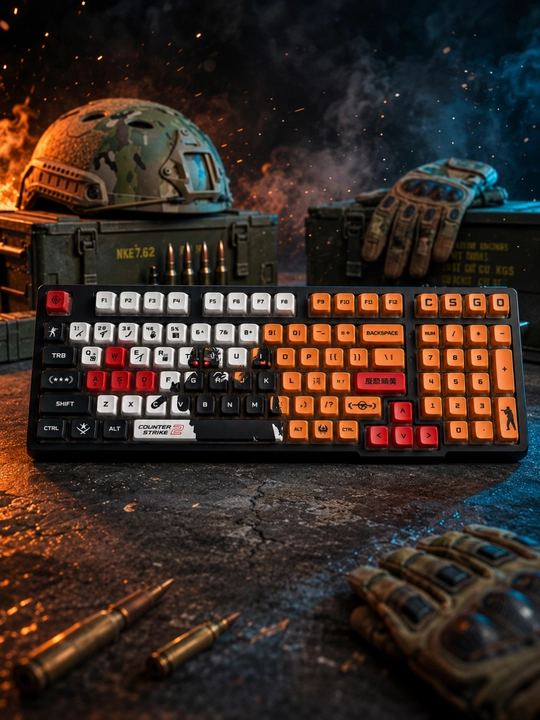 Кейкапы в стиле CS:GO — прокачай свою клавиатуру, как инвентарь