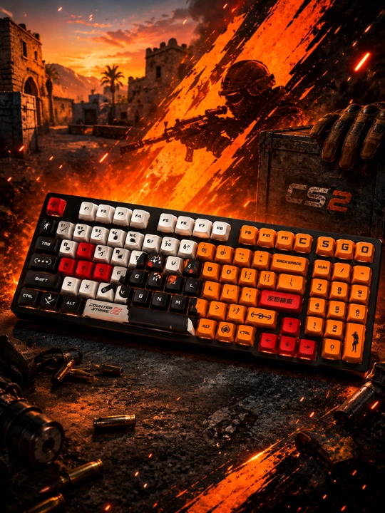 Кейкапы в стиле CS:GO — прокачай свою клавиатуру, как инвентарь