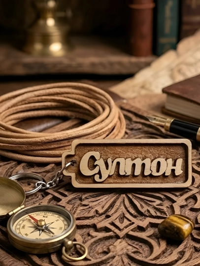 Султон именной брелок — УЗБРЕЛО-ПКСУЛТОН-БЕЖМЕЛ