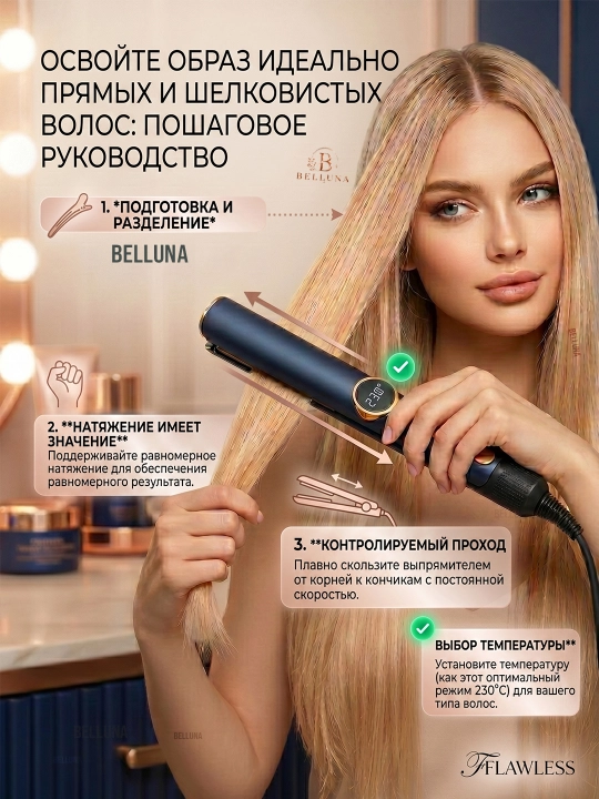 Выпрямитель для волос, профессиональный стайлер для укладки