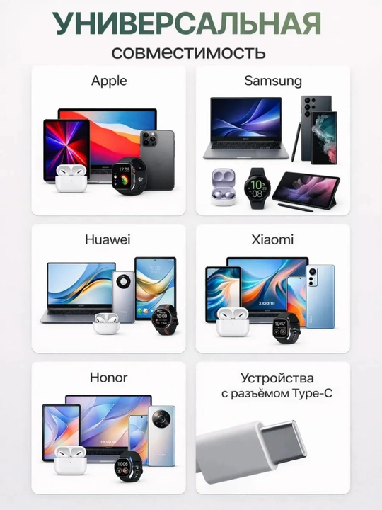 Зарядное устройство для iPhone, быстрая зарядка 35 Вт, с кабелем Type-C — Lightning