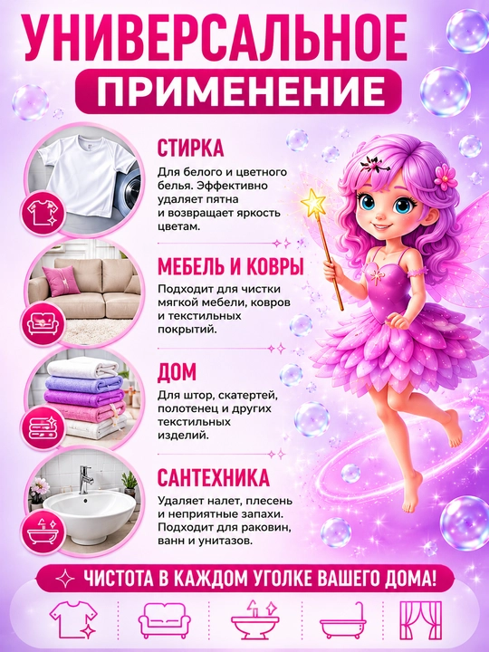 ARIYA — hidsiz universal kislorodli tozalagich, oqartirgich va dog‘ ketkazuvchi