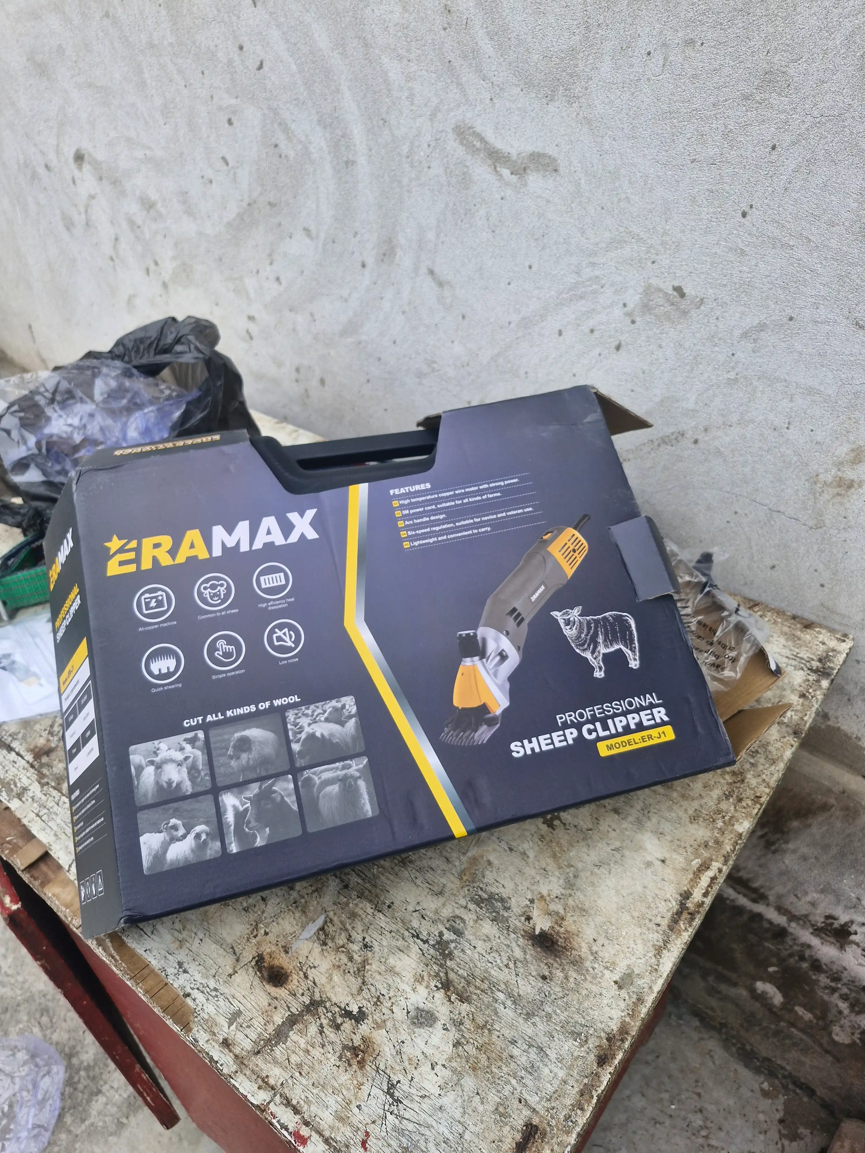 Машинка для стрижки баранов, 6х скоростная, профессиональный ERAMAX