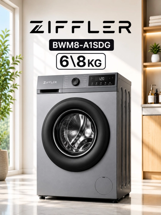 ZIFFLER BWM8-A1SDG kir yuvish mashinasi — zamonaviy texnologiyalar
