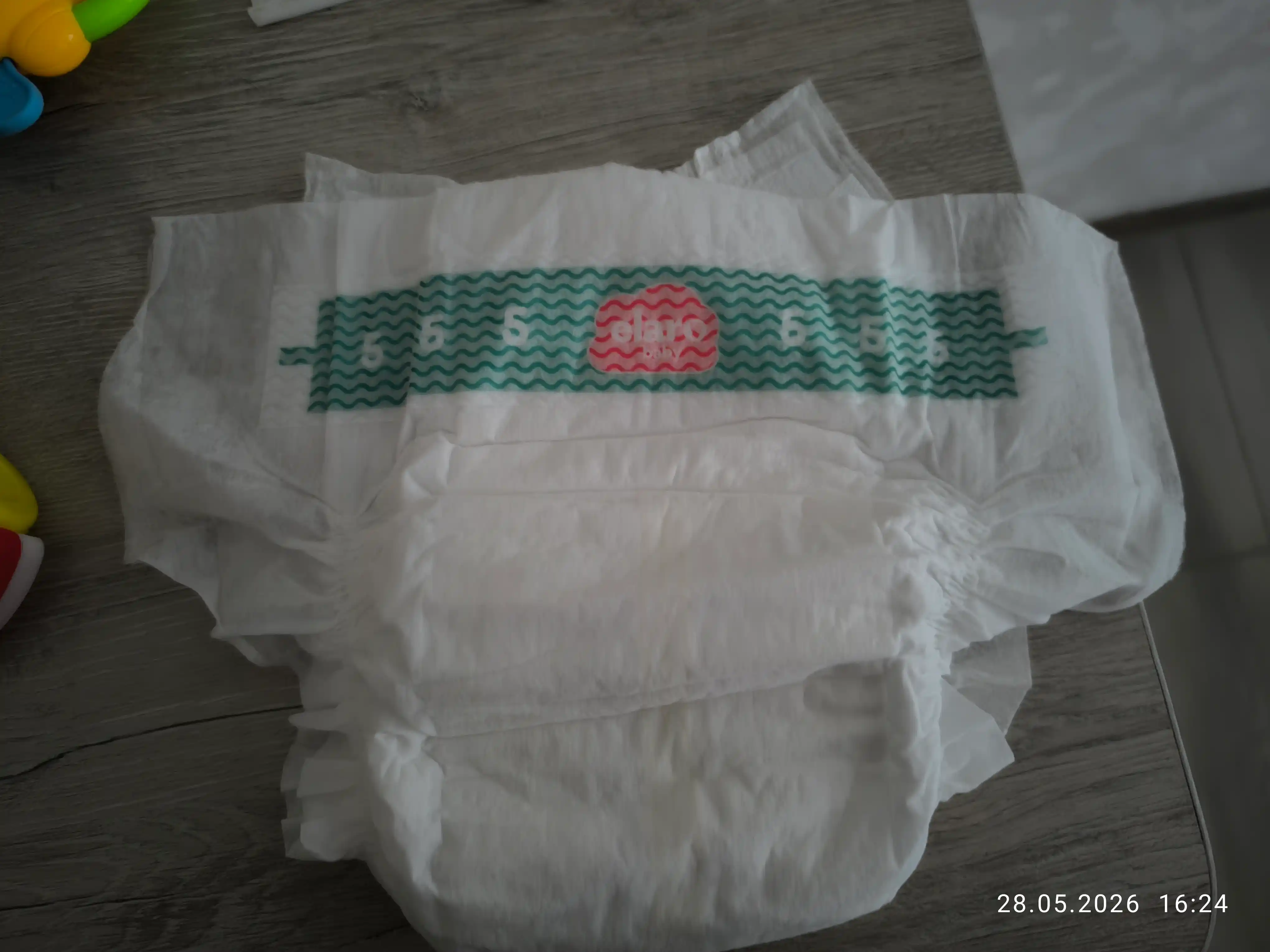 Elaro Baby bolalar tasmalik tagliklari, o‘lchamlar 0+ dan 7 gacha