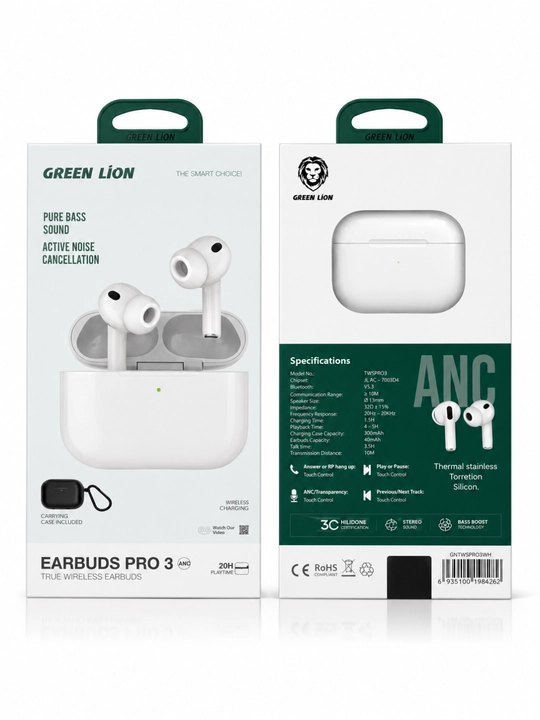 Green lion earbuds pro3 anc - 