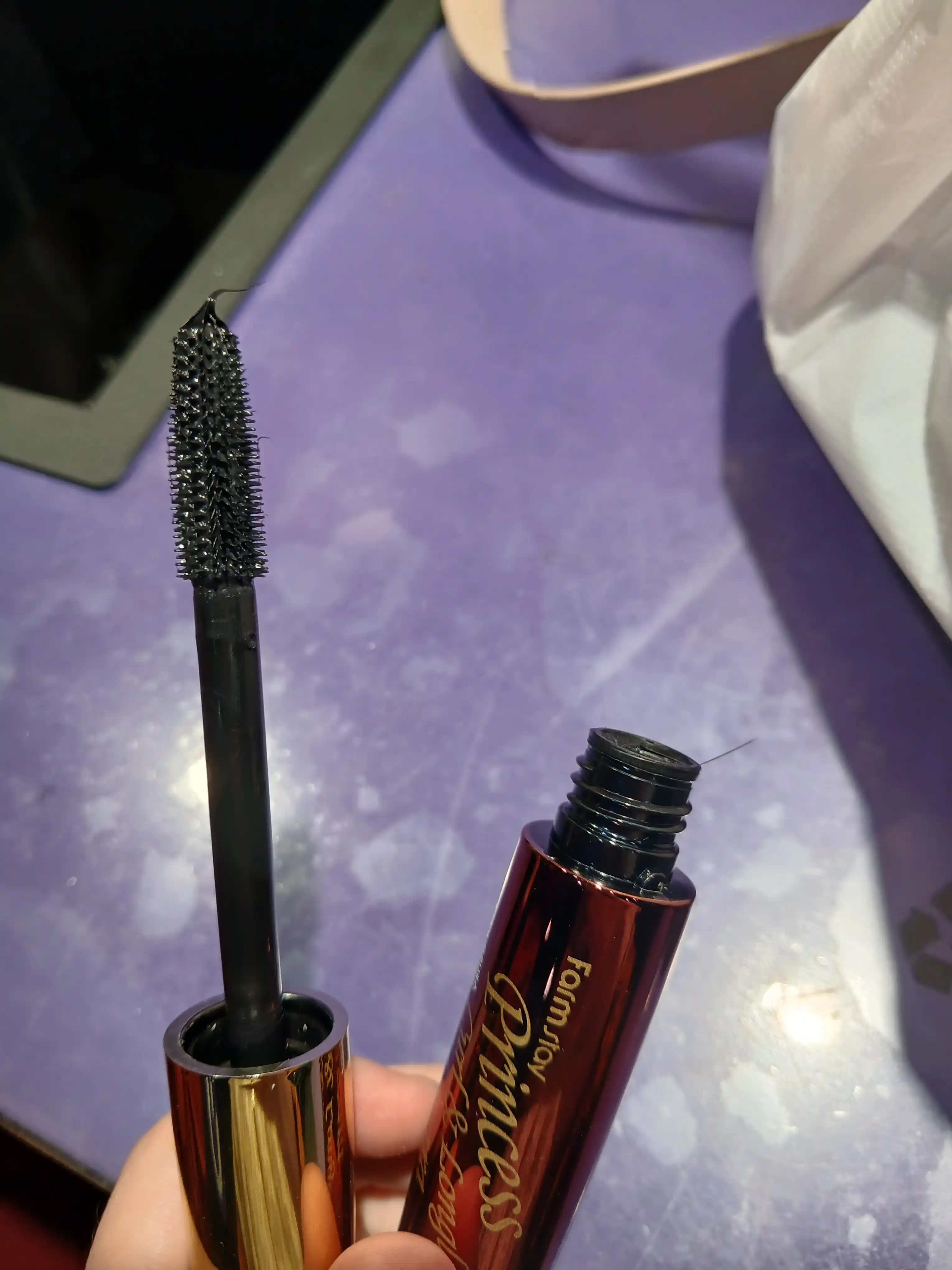 Bukuvchi va cho'zuvchi kipriklar uchun tush FARMSTAY Princess Curl & Longlash Mascara