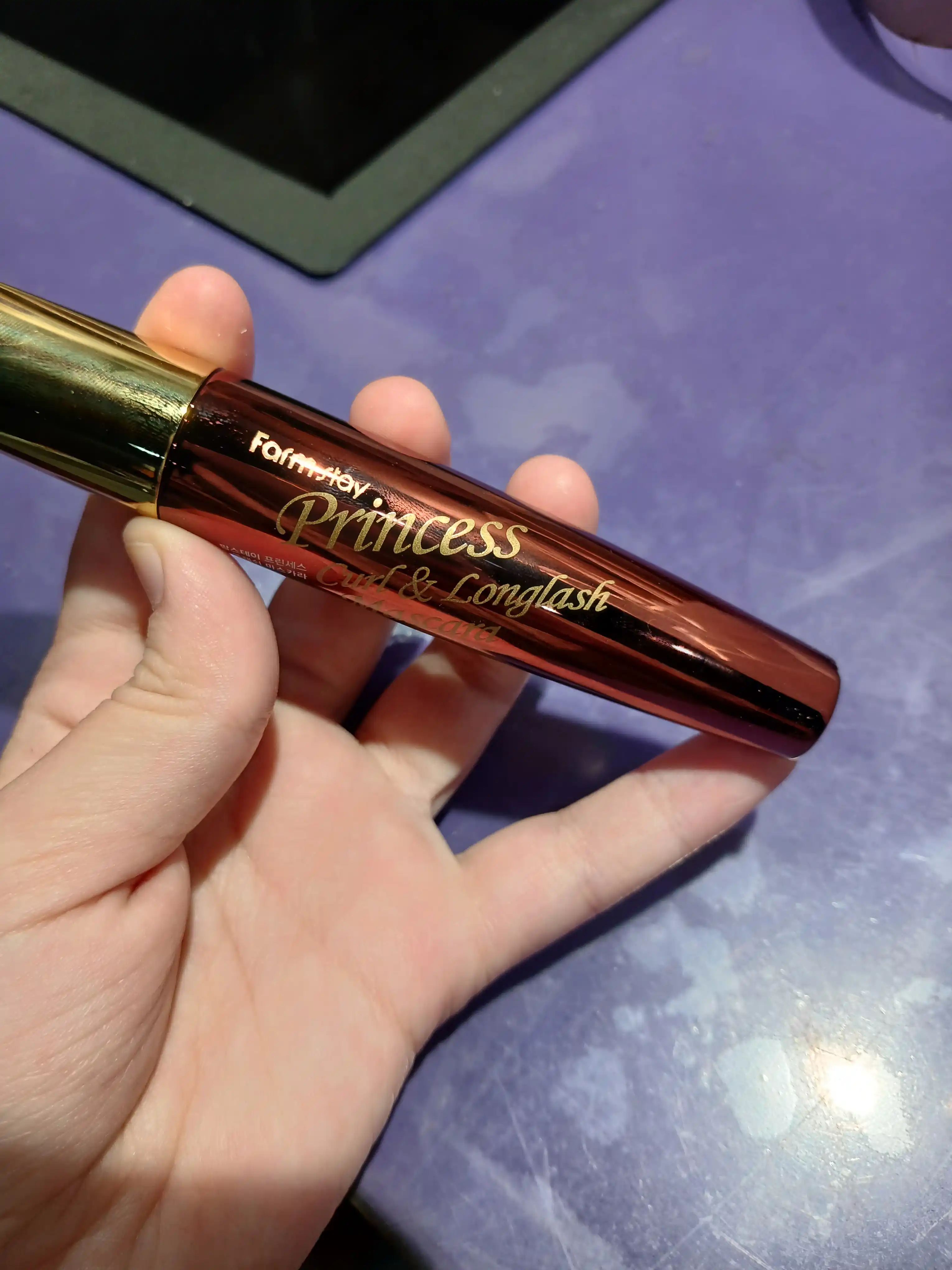 Bukuvchi va cho'zuvchi kipriklar uchun tush FARMSTAY Princess Curl & Longlash Mascara