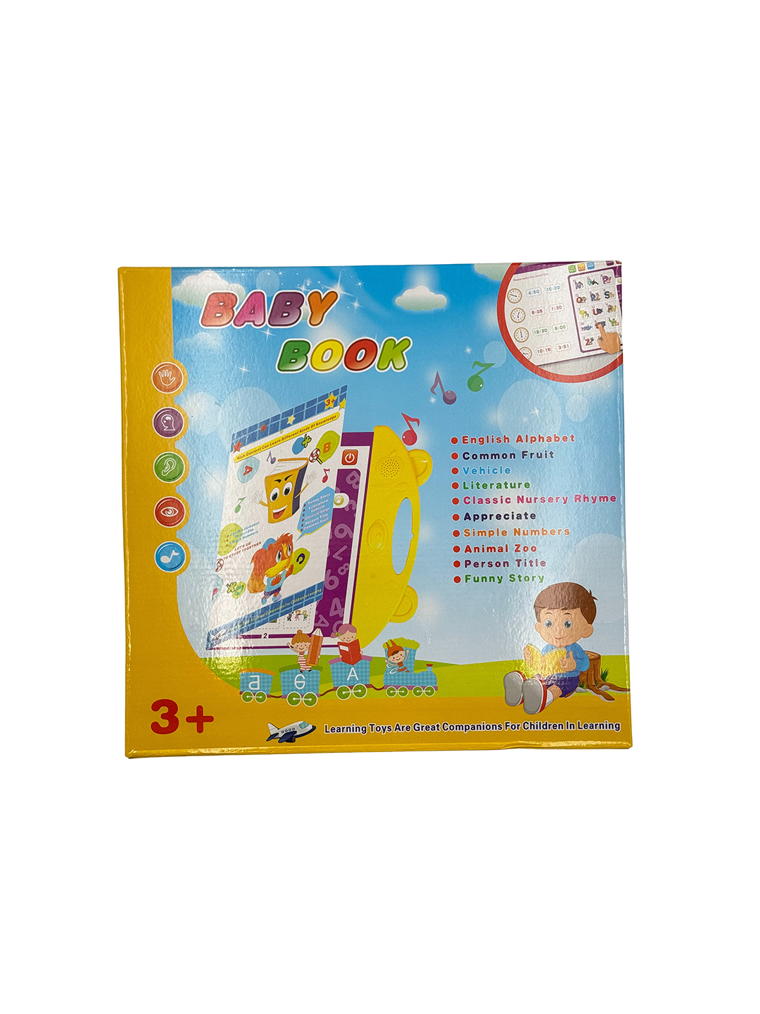 Bolalar uchun interaktiv ovozli o‘quv kitobi Baby Book ingliz alifbosida - 