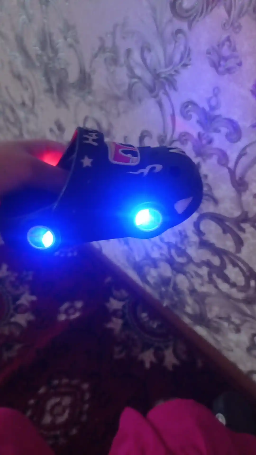 Детские светящиеся LED кроксы-сабо, обувь, летняя детская обувь, шлёпанцы