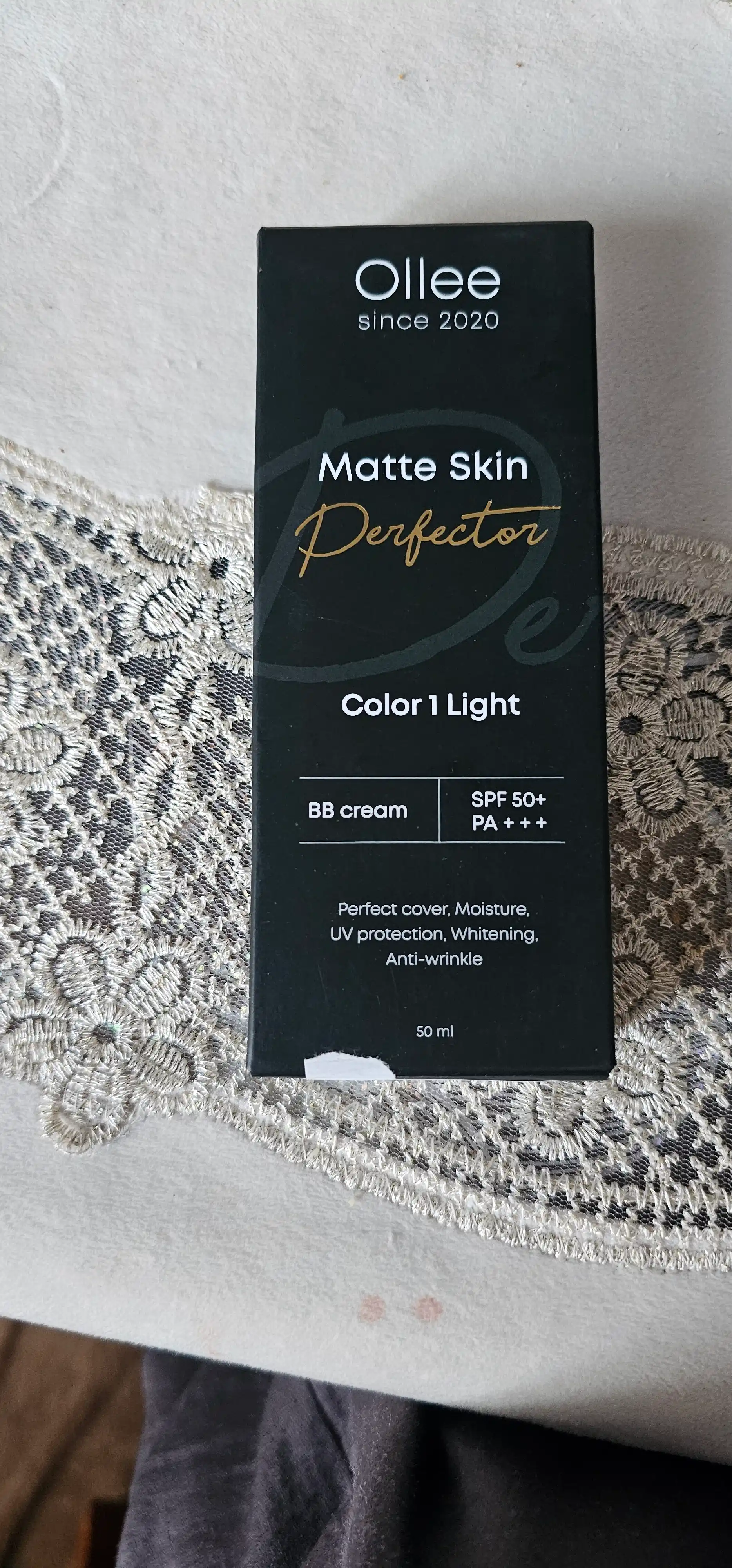 Крем BB для лица OLLEE Matte Skin Perfector матирующий SPF50+ для ровного тона, 50 мл