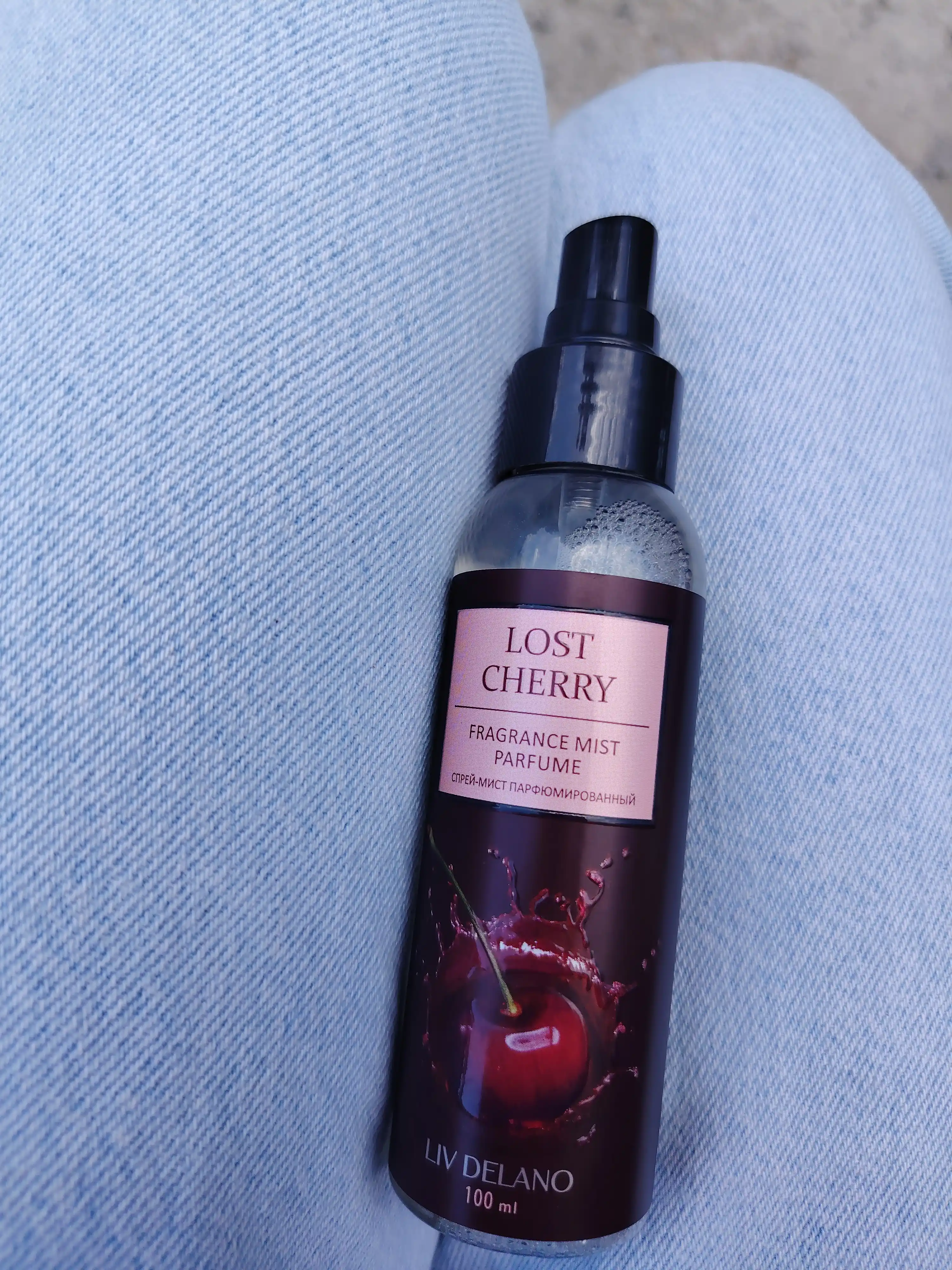 Parfyumlangan sprey-mist tana uchun Lost Cherry Liv Delano, ayollar uchun, 100 ml