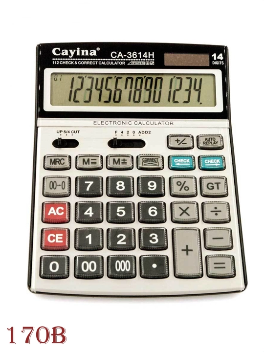 Cayina ish stoli kalkulyatori 3614 (14 xonali, 112 tekshirish va to'g'rilash) - 