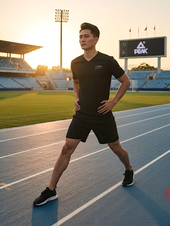 Футболка спортивная мужская PEAK SPORT, для тренировок