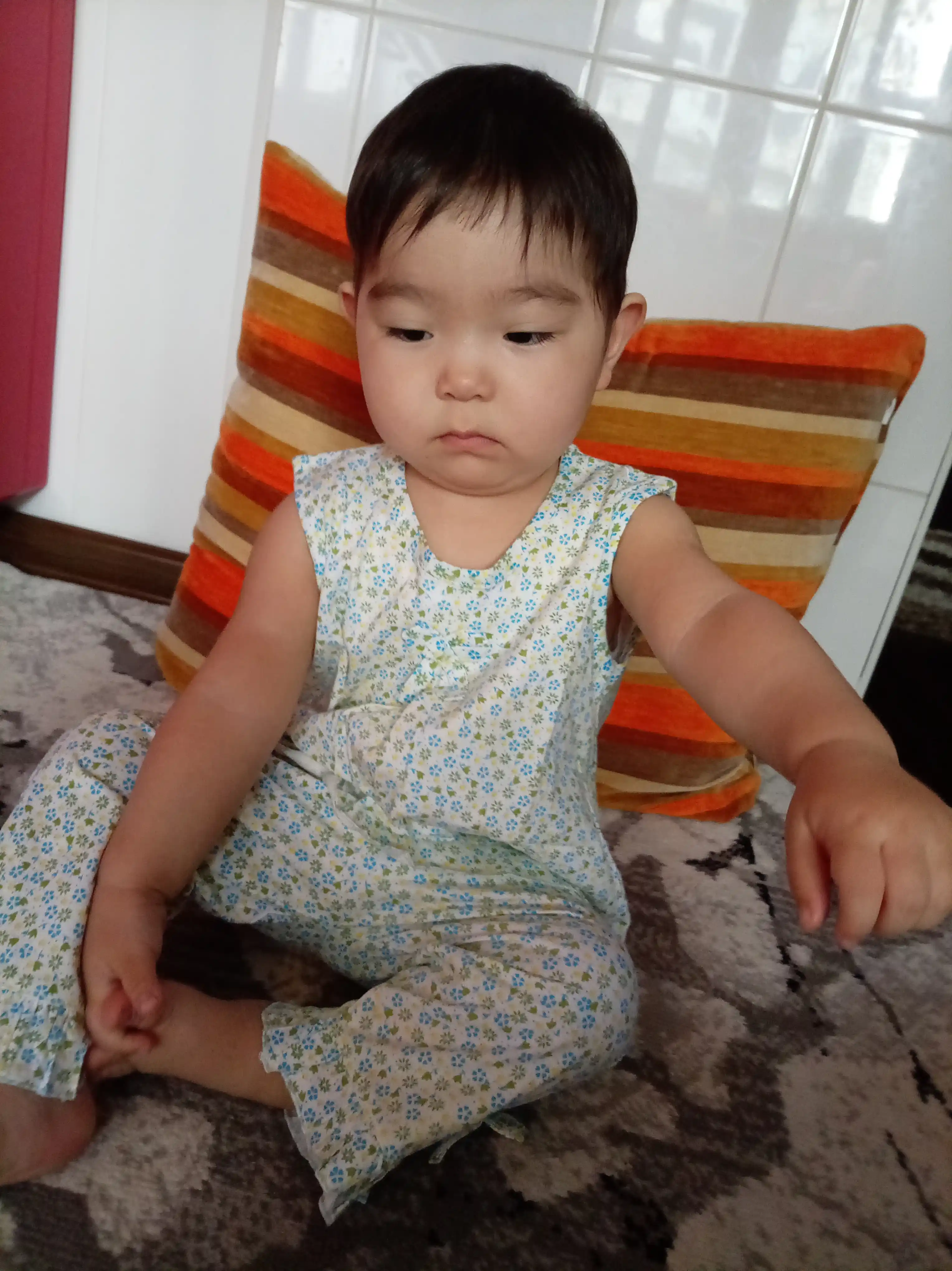 Детский комплект для девочек 1–2 лет из хлопка летний, мягкий, удобный