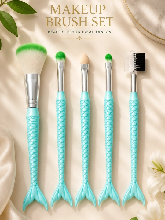 Bo'yanish uchun cho'tkalar to'plami Make up Brush, 5 dona