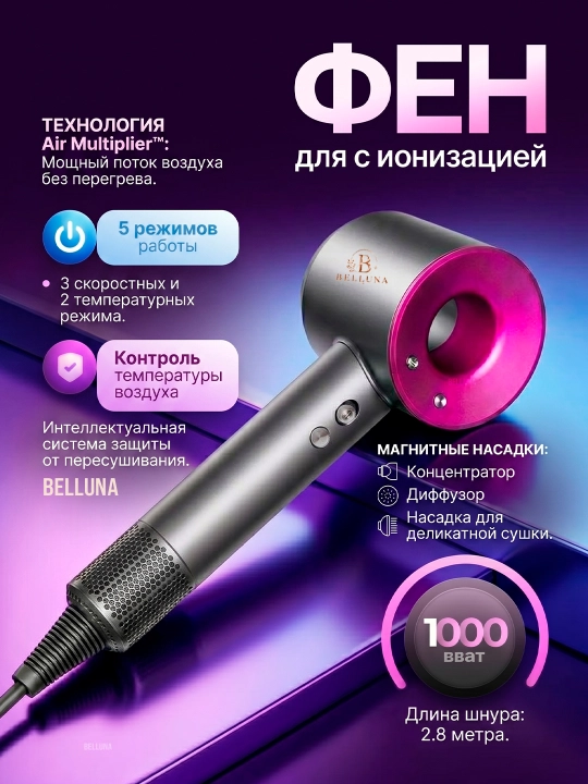 Настенный фен для волос, гостиницы и домашнего использования