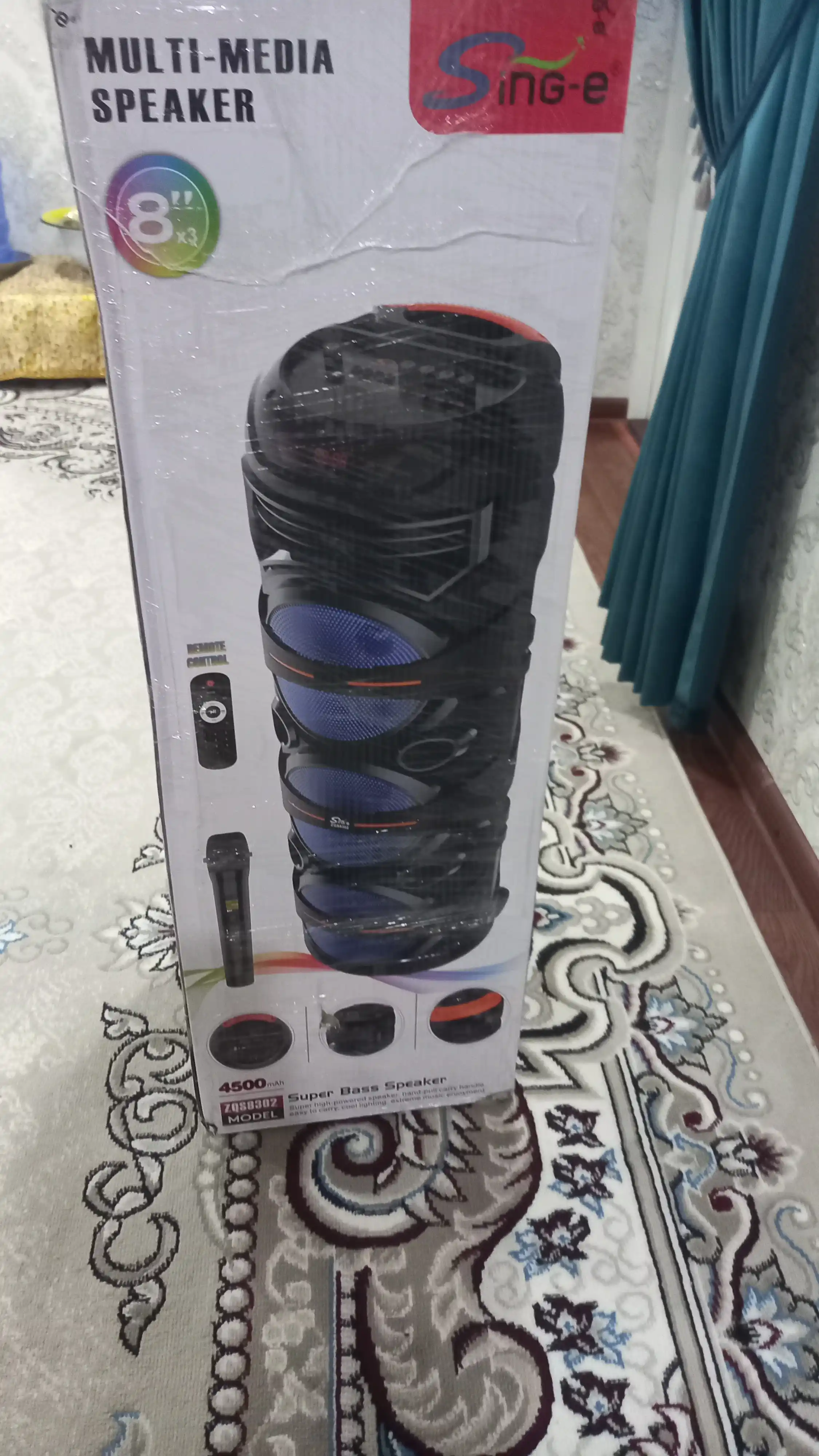 Bluetooth ZQS 8301 — 8308-большая музыкальная колонка, беспроводной микрофон