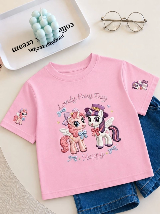 Детская футболка для девочки My Little Pony — стильная, 100% хлопок, футболка для детей