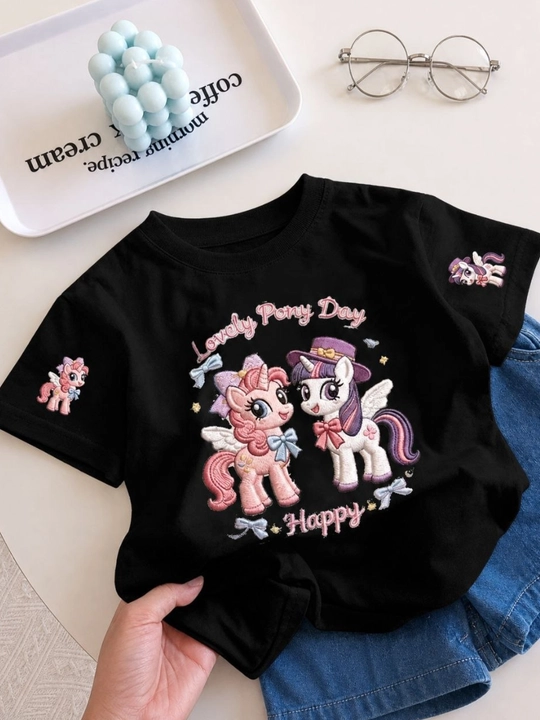 Детская футболка для девочки My Little Pony — стильная, 100% хлопок, футболка для детей